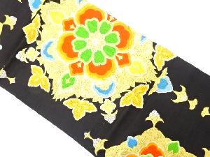 アンティーク　菱華紋織り出し袋帯(着用可)